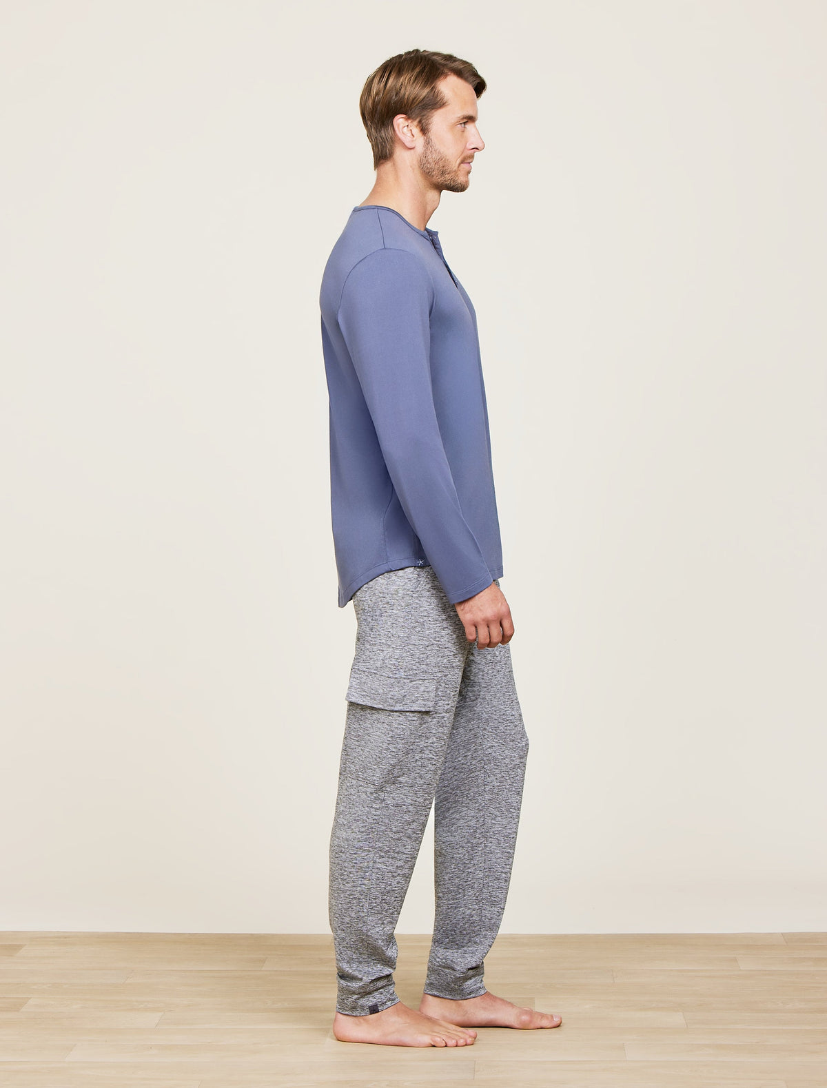 Malibu Collection® Butterchic Long Sleeve Henley