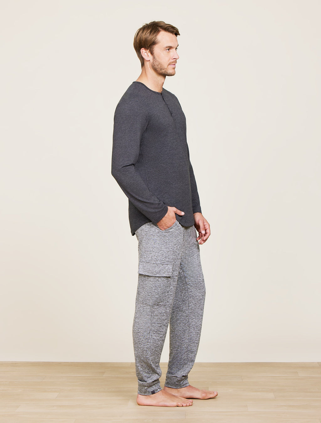 Malibu Collection® Butterchic Long Sleeve Henley