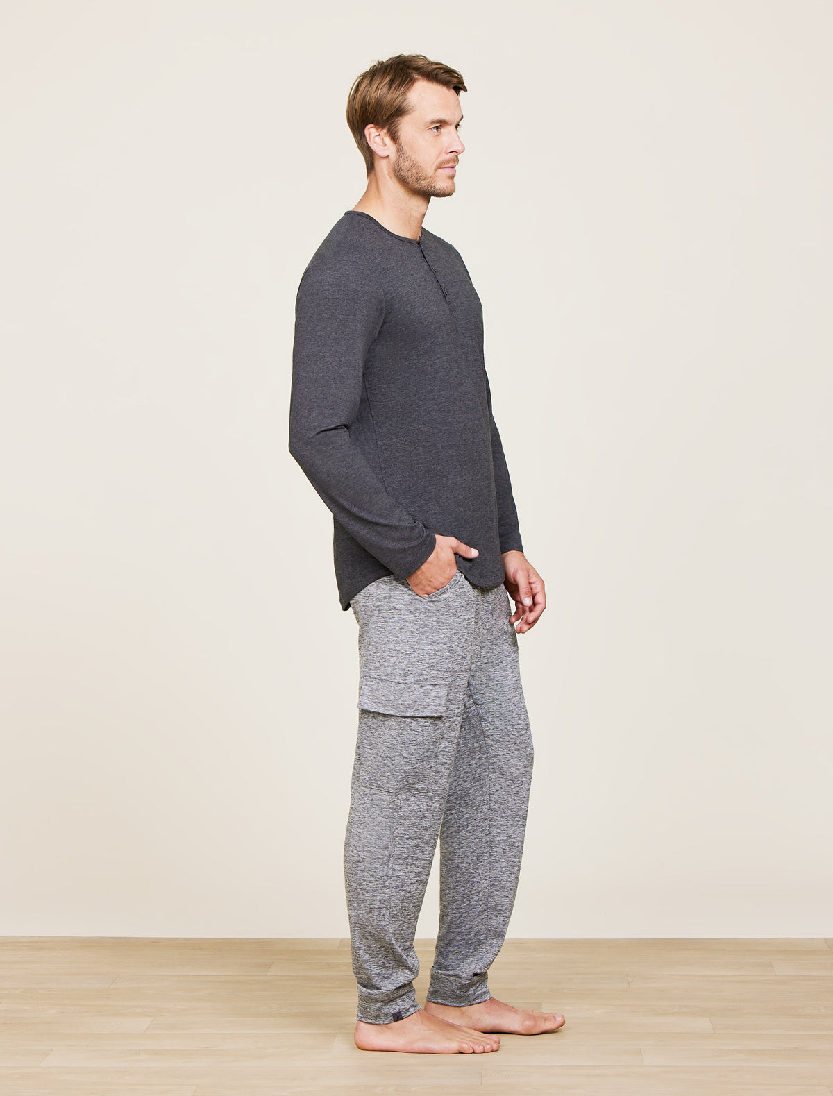 Malibu Collection® Butterchic Long Sleeve Henley
