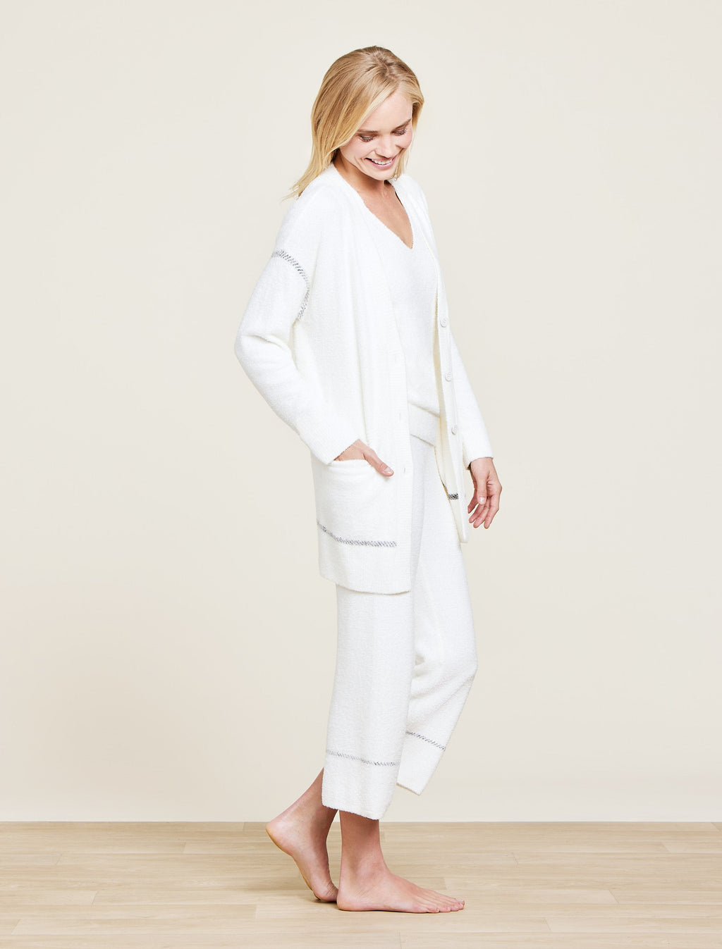 CozyChic Lite® Contrast Stitch Cardigan