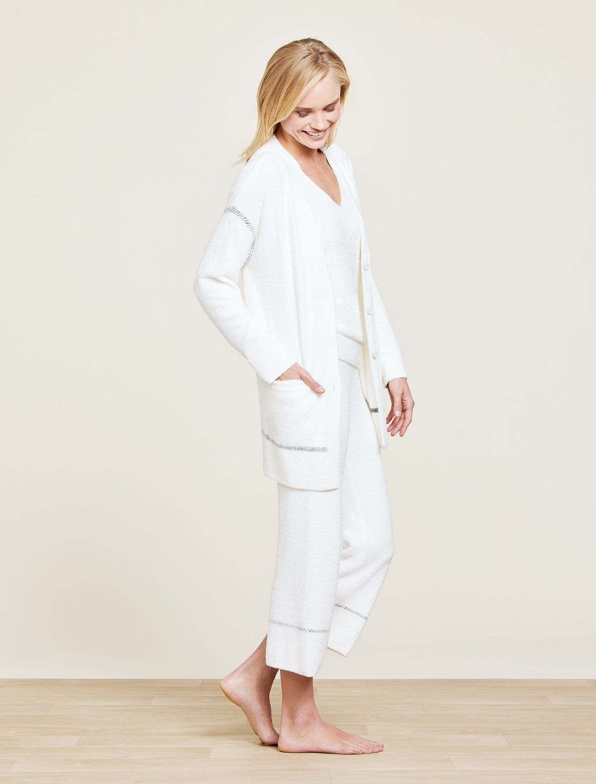 CozyChic Lite® Contrast Stitch Cardigan