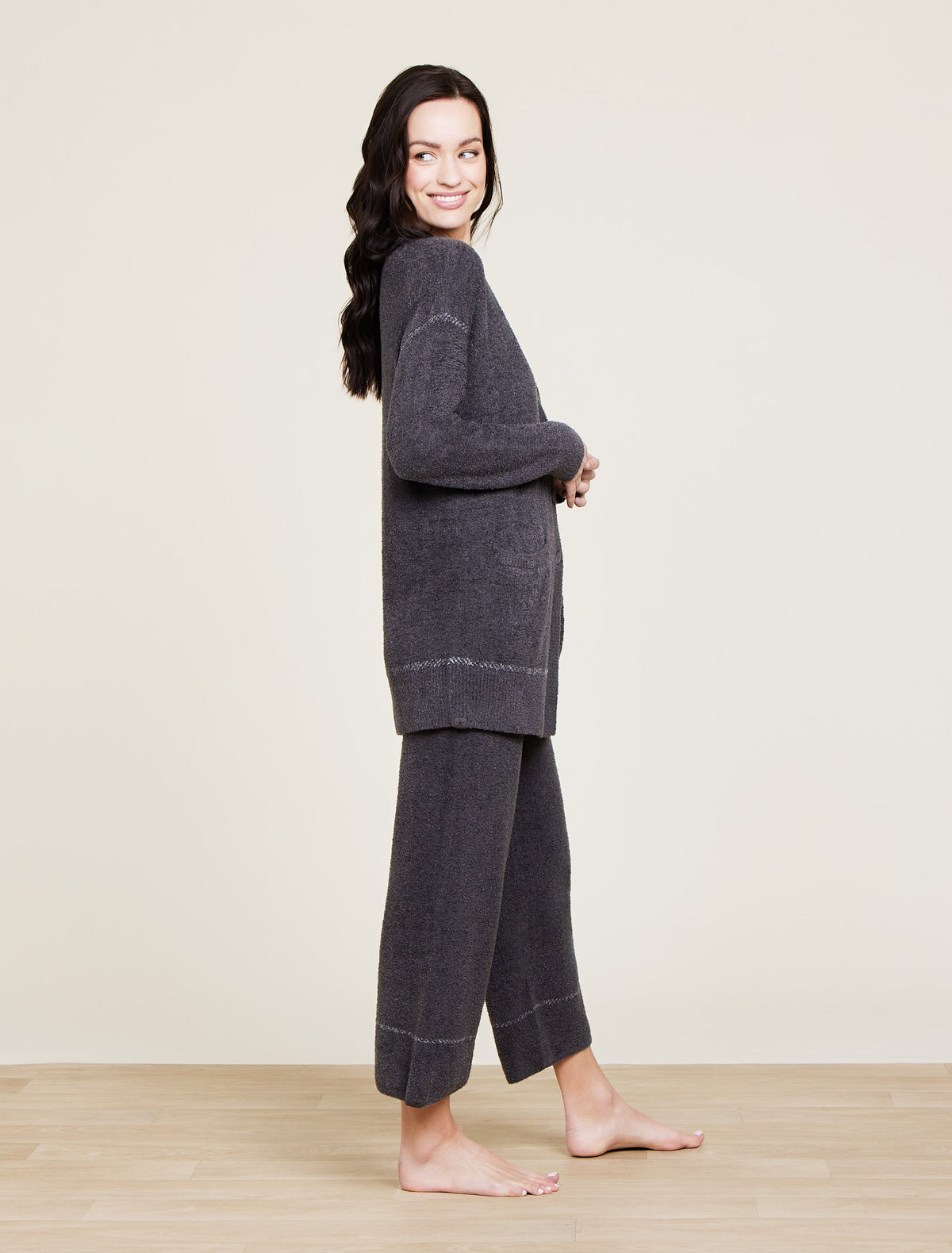 CozyChic Lite® Contrast Stitch Cardigan