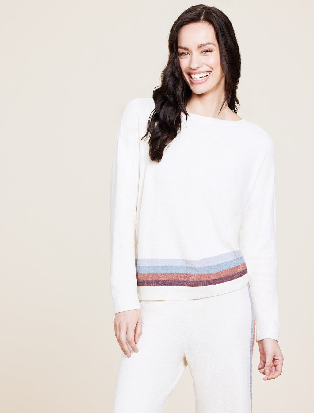 CozyChic Ultra Lite® Multi Stripe Pullover