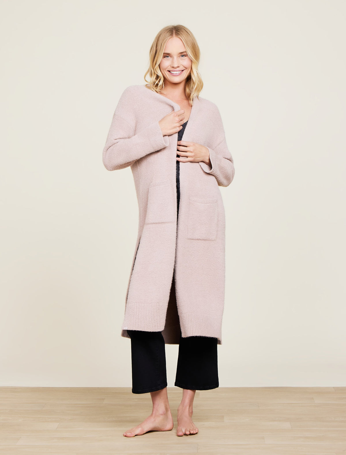 CozyChic® Luxe High Slit Cardigan