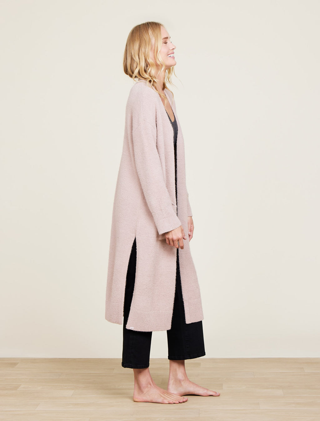 CozyChic® Luxe High Slit Cardigan