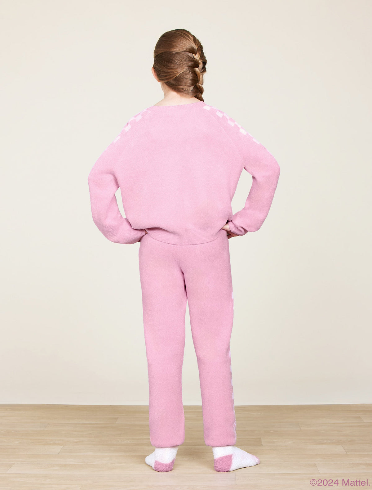 CozyChic Ultra Lite® Youth Checkered Barbie™ Pullover