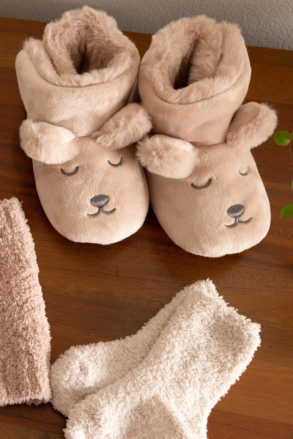 Youth Faux Fur Bear Bootie