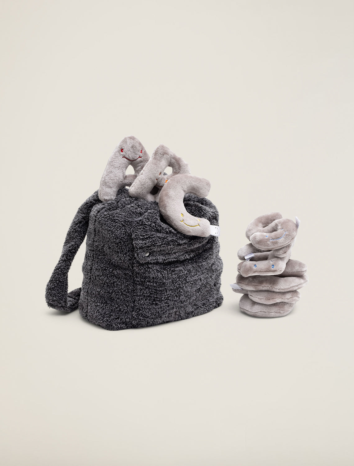 Alphapals Rhino Grey Backpack Set