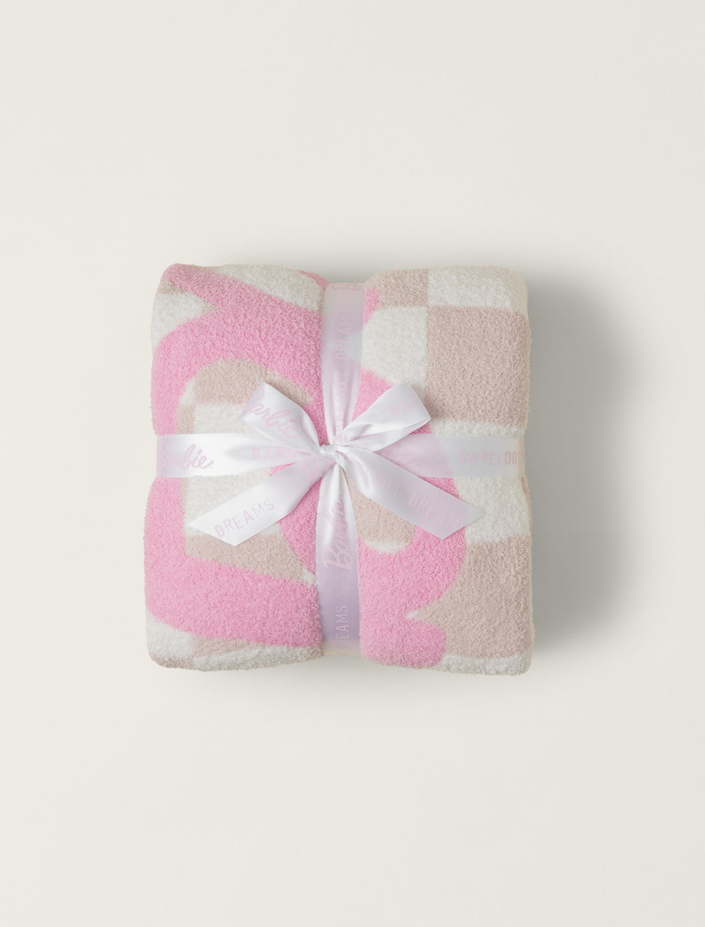 CozyChic® Barbie™ Checkered Throw