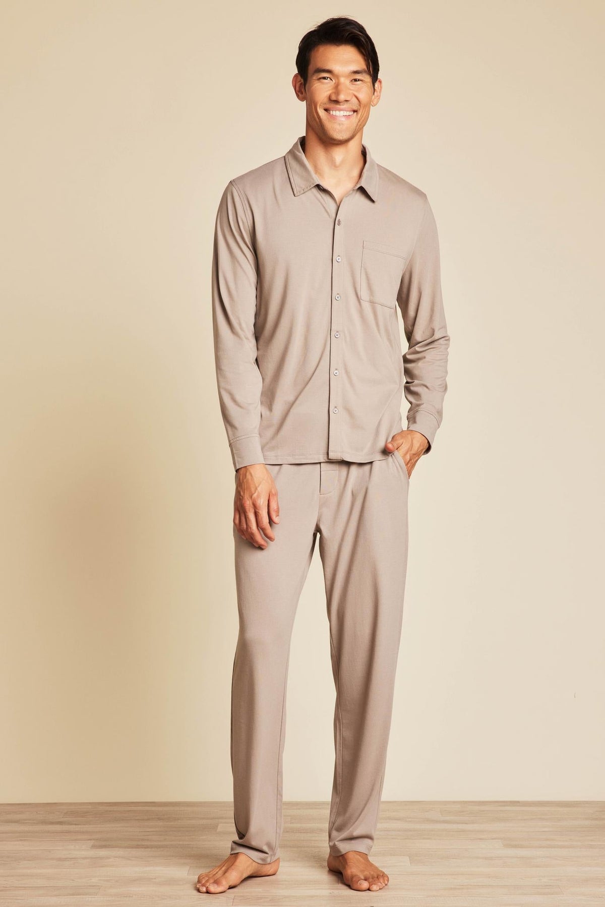 Malibu Collection® Triblend Buttondown Shirt