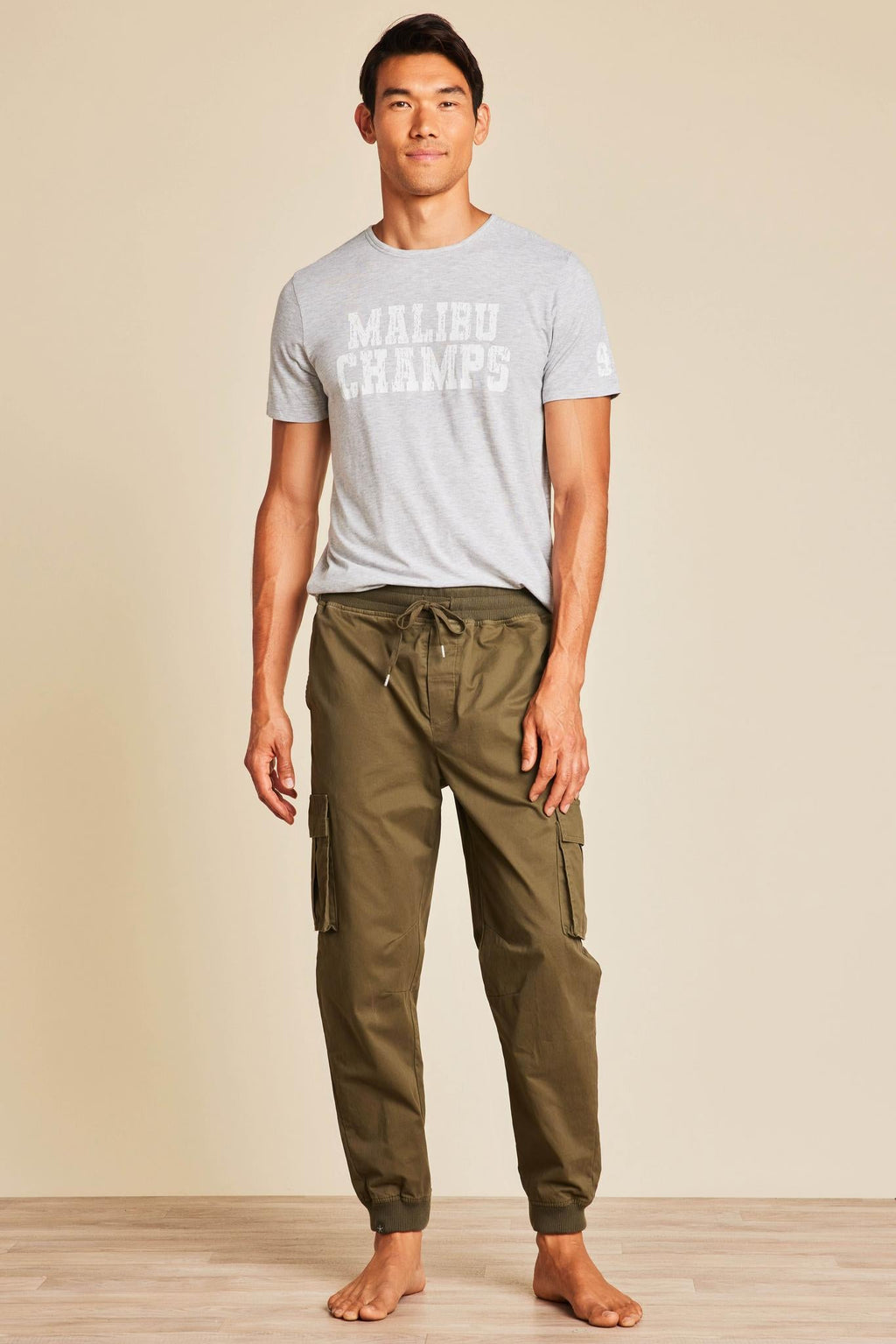 Malibu Collection® Cotton Twill Cargo Jogger