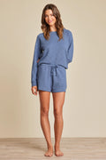 Malibu Collection® Slub Double Knit Short