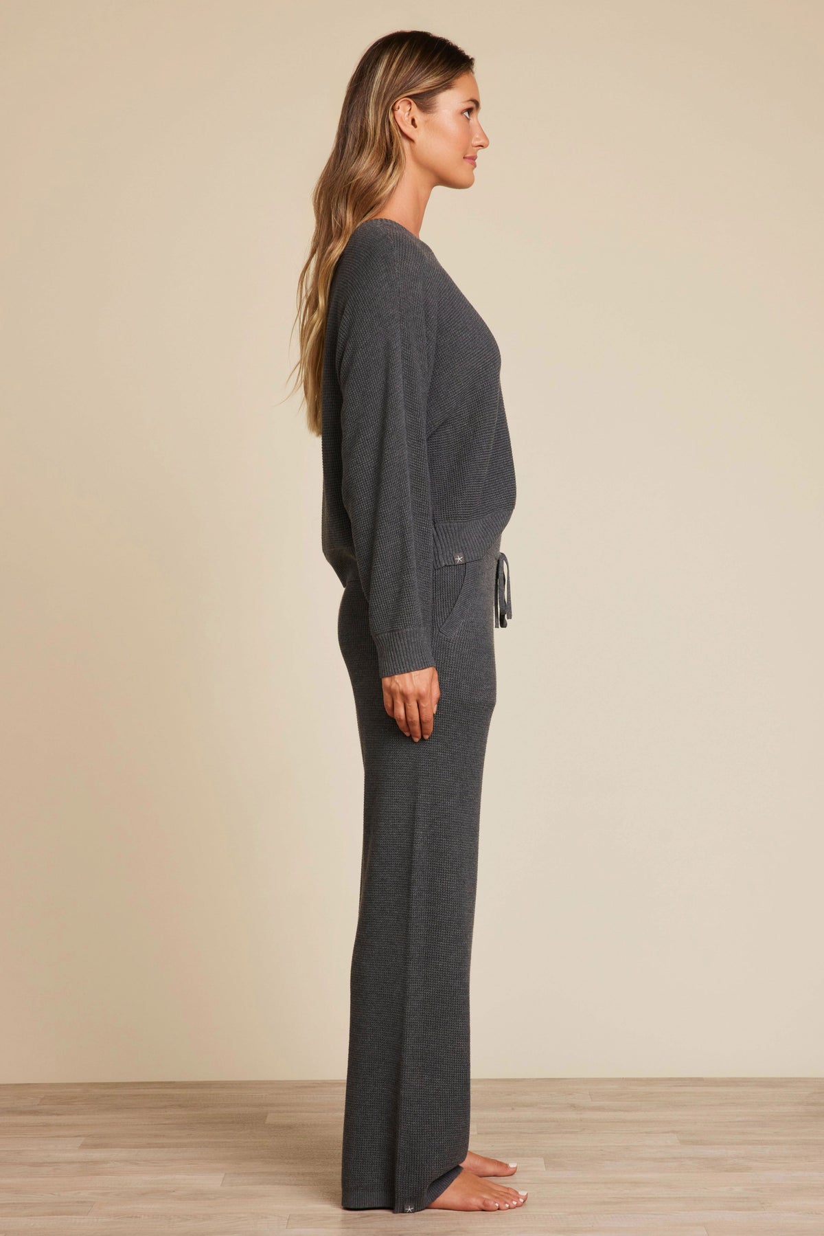 Luxeblend Waffle Knit Ankle Pant